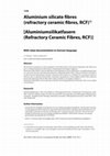 Research paper thumbnail of Aluminiumsilikatfasern (Refractory Ceramic Fibres, RCF) [MAK value documentation in German language, 2019]