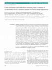 Research paper thumbnail of Cold extremities and difficulties initiating sleep: evidence of co-morbidity from a random sample of a Swiss urban population