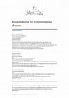 Research paper thumbnail of Risikofaktorer for frontotemporal demens