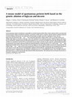 Research paper thumbnail of A mouse model of spontaneous preterm birth based on the genetic ablation of biglycan and decorin