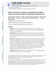 Research paper thumbnail of Effects of Placental Transfusion on Neonatal and 18 Month Outcomes in Preterm Infants: A Randomized Controlled Trial