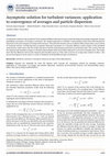 Research paper thumbnail of Asymptotic solution for turbulent variances: application to convergence of averages and particle dispersion