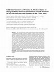 Research paper thumbnail of Solid state chemistry of proteins: II. The correlation of storage stability of freeze‐dried human growth hormone (hGH) with structure and dynamics in the glassy solid