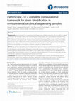 Research paper thumbnail of PathoScope 2.0: a complete computational framework for strain identification in environmental or clinical sequencing samples