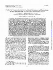 Research paper thumbnail of Control of trypanodestructive antibody responses and parasitemia in mice infected with Trypanosoma (Duttonella) vivax