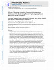 Research paper thumbnail of Effects of smoking cessation treatment attendance on abstinence: The moderating role of psychologically based behavioral health conditions