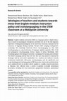 Rahman, M. M., Islam, M. S, Karim, A, Singh, M. K. M., & Hu, G. (in press). Ideologies of teachers and students towards meso-level English-medium instruction policy and translanguaging in the STEM classroom at a Malaysian university. Applied Linguistic Review. Cover Page