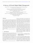 Research paper thumbnail of A Survey of E-book Digital Right Management