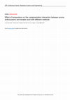 Research paper thumbnail of Effect of temperature on the copigmentation interaction between aronia anthocyanins and sinaptic acid with different methods