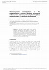 Research paper thumbnail of Thermodynamic investigations of the copigmentation process between strawberry anthocyanins and rose petal polyphenols (Rosa damascena Mill.) at different temperatures