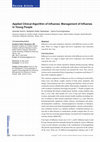 Research paper thumbnail of Applied Clinical Algorithm of Influenza: Management of Influenza in Young People