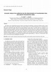 Research paper thumbnail of Acoustic Study of an Auditorium by the Determination of Reverberation Time and Speech Transmission Index