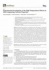 Research paper thumbnail of Experimental Investigation of the High Temperatures Effects on Self-Compacting Concrete Properties