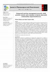 Research paper thumbnail of Integrated nutrient management growth, yield, protein content and economics of grain amaranth (Amaranthus hypochondriacus)