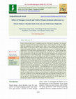 Research paper thumbnail of Effect of Nitrogen Growth and Yield of Potato (Solanum tuberosum L.)