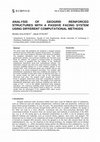 Research paper thumbnail of Analysis of Geogrid Reinforced Structures with a Passive Facing System Using Different Computational Methods