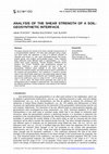 Research paper thumbnail of Analysis of the Shear Strength of a Soil-Geosynthetic Interface