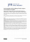 Research paper thumbnail of Social inequalities and the wellbeing of family caregivers across European care regimes