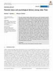 Research paper thumbnail of Parental status and psychological distress among older Thais