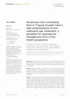 Research paper thumbnail of Racehorses from a breeding farm in Tropical Ecuador have a high seroprevalence of anti-Leptospira spp. antibodies: a paradigm for leptospirosis management from a One Health perspective