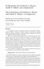 Research paper thumbnail of El liberalismo de Friedrich A. Hayek y Judith N. Shklar: una comparación