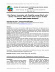 Research paper thumbnail of Risk Factors Associated with Disability among Elderly with Stroke in Indonesia: A Secondary Data Analysis of 2018 National Basic Health Research