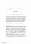 Research paper thumbnail of Animal Distribution Patterns as a Potential Possible Origin of Covid-19 in Semarang City