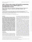 Research paper thumbnail of LRH-1 drives colon cancer cell growth by repressing the expression of the<i>CDKN1A</i>gene in a p53-dependent manner