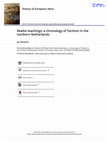 Research paper thumbnail of Realist teachings: a chronology of Tacitism in the northern Netherlands