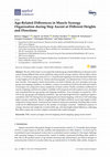 Research paper thumbnail of Age-Related Differences in Muscle Synergy Organization during Step Ascent at Different Heights and Directions