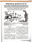 Research paper thumbnail of Aprendizaje significativo de algunos conceptos geológicos a través de resolución de problemas en estudiantes de quinto de primaria de la institución educativa departamental sede el lago