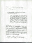 Research paper thumbnail of The requirement of Cichlasoma urophthalmus (Günther) fry for pantothenic acid and the pathological signs of deficiency