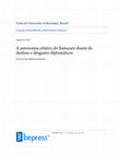 Research paper thumbnail of A autonomia relativa do Itamaraty diante de deslizes e desgastes diplomáticos