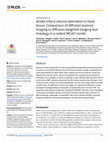 Research paper thumbnail of Stroke infarct volume estimation in fixed tissue: Comparison of diffusion kurtosis imaging to diffusion weighted imaging and histology in a rodent MCAO model