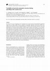 Research paper thumbnail of Variability in bacterial community structure during upwelling in the coastal ocean