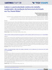 Research paper thumbnail of Lukács e a particularidade estética do trabalho assalariado e da mediação da burocracia do Estado em ‘Eu, Daniel Blake