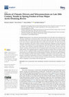 Research paper thumbnail of Effects of Climatic Drivers and Teleconnections on Late 20th Century Trends in Spring Freshet of Four Major Arctic-Draining Rivers