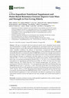 Research paper thumbnail of A Five-Ingredient Nutritional Supplement and Home-Based Resistance Exercise Improve Lean Mass and Strength in Free-Living Elderly