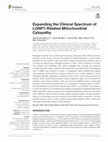 Research paper thumbnail of Expanding the Clinical Spectrum of LONP1-Related Mitochondrial Cytopathy