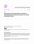 Research paper thumbnail of N-terminal pro-brain natriuretic peptide as a biomarker for differentiating cardiac and pulmonary disease in term neonates with respiratory distress