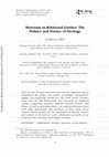 Research paper thumbnail of Bell, J.A. 2012. "Museums as Relational Entities: The Politics and Poetics of Heritage." Reviews in Anthropology 41(1) 70-92