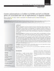 Research paper thumbnail of Genetic polymorphisms in CLDN14 (rs219780) and ALP (rs1256328) genes are associated with risk of nephrolithiasis in Egyptian children