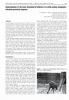 Research paper thumbnail of Determination of the toxic threshold of lolitrem B in cattle eating endophye-infected perennial ryegrass