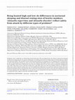 Research paper thumbnail of Being hunted high and low: do differences in nocturnal sleeping and diurnal resting sites of howler monkeys (Alouatta nigerrima and Alouatta discolor) reflect safety from attack by different types of predator?