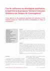 Research paper thumbnail of Questões Transversais-Revista de Epistemologias da Comunicação Uso de softwares na abordagem qualitativa: a experiência da pesquisa "Jovem e Consumo Midiático em Tempos de Convergência" Using software in the qualitative approach: the experience of the research project on "Youth and Media Consumpt...