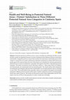 Research paper thumbnail of Health and Well-Being in Protected Natural Areas—Visitors’ Satisfaction in Three Different Protected Natural Area Categories in Catalonia, Spain