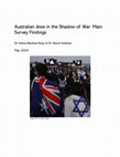 Research paper thumbnail of Australian Jews in the Shadow of War: Main Survey Findings