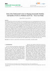 Research paper thumbnail of Role of the Multimodal Centre in Shaping Sustainable Mobility and Quality of Life in a Medium-sized City – Nysa Case Study