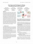 Research paper thumbnail of Semi-Supervised Techniques for Mining Learning Outcomes and Prerequisites