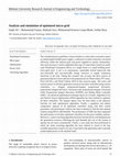 Research paper thumbnail of Analysis and simulation of optimized micro-grid